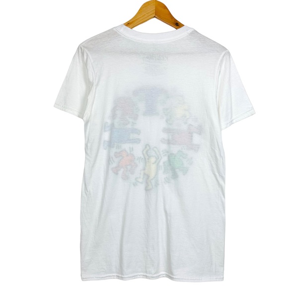 Urban Outfitters Keith Haring Dancing People Circle Short Sleeve Shirt Art Wear - Picture 3 of 8